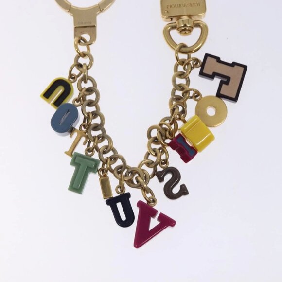 LOUIS VUITTON Porte Cles Chainne Playtime Charm metal Gold M66202 LV Auth 131847 - Picture 8 of 13